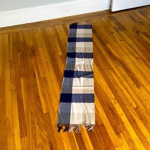 Plaid cashmere scarf